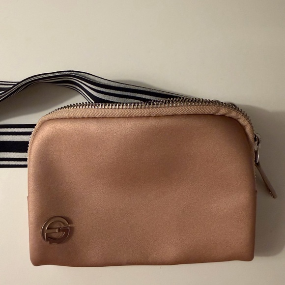 Handbags - Sleek Satin Crossbody Bag with Logo